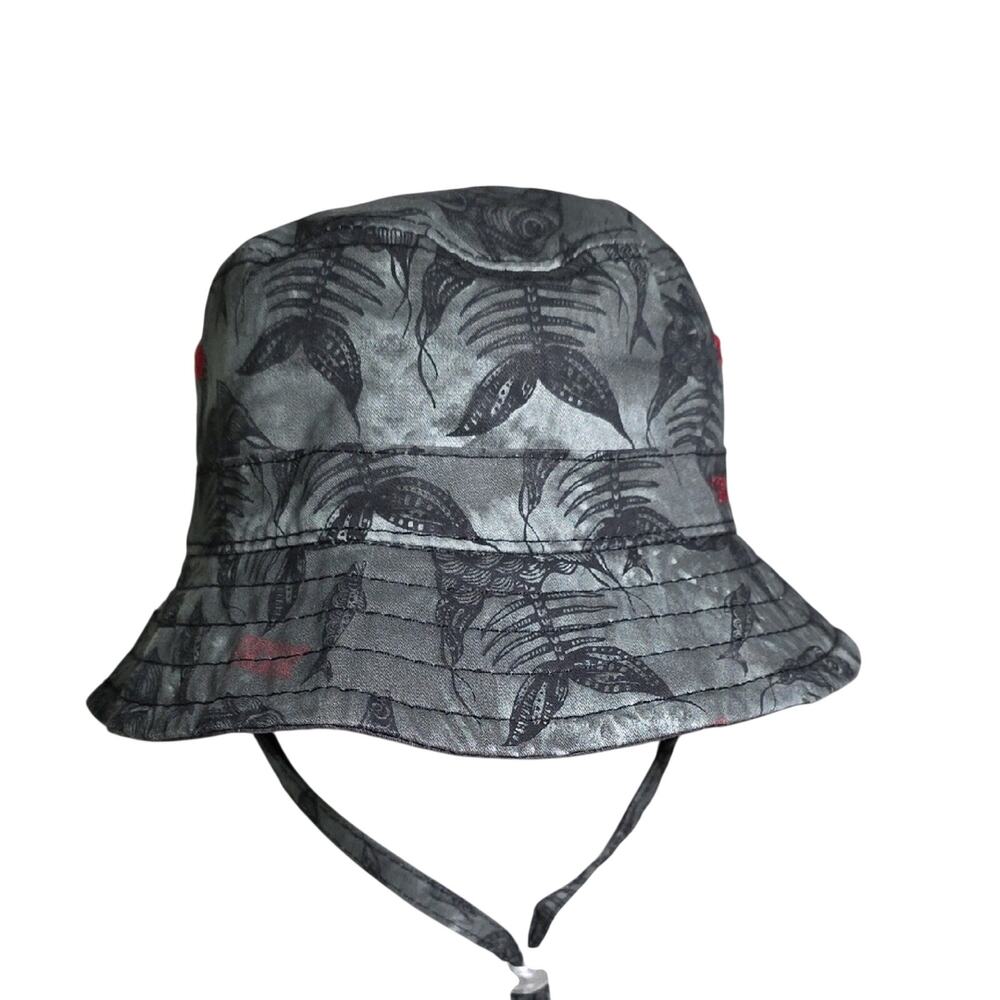 DOZER Fish Skeleton Bucket Hat Kids Size 2-5 Years